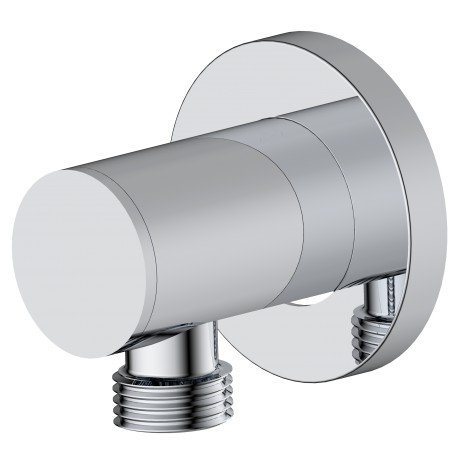 Coude ajustable pour tuyau de douche fini en chrome