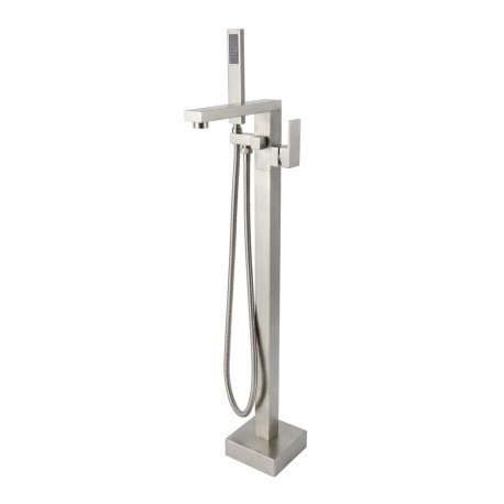 Ares, Brushed Nickel Freestanding Tub Faucet