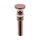 Drain de lavabo or rose, avec trop-plein