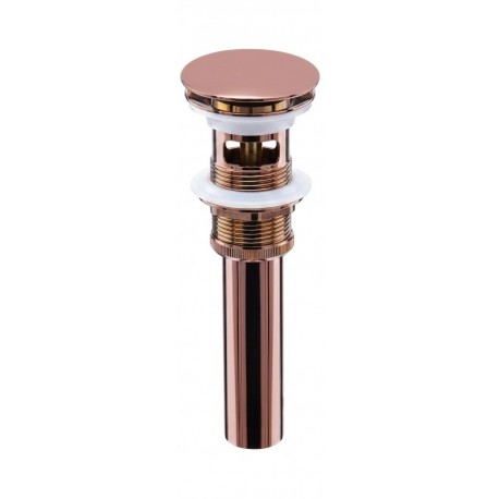 Drain de lavabo or rose, avec trop-plein