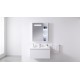 VISTA 24 in. LED medicine cabinet with storage and anti-fog