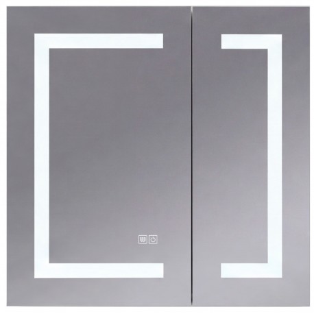 VISTA 30 in. LED medicine cabinet with storage and anti-fog