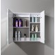 VISTA, armoire-miroir DEL 30 po avec rangement et antibuée