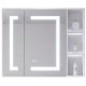 VISTA 30 in. LED medicine cabinet with storage and anti-fog