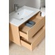 Vanité flotante simple, 35.4", collection Ligna
