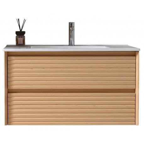 Vanité flotante simple, 35.4", collection Ligna