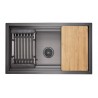 Kitchen Sink, 30 x 18", Black