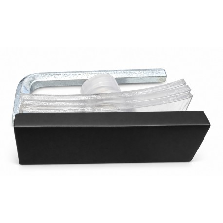 Fixation noire pour panneau de douche – Lwidgi et Mikotos – Pièce no 6