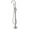 Kami, brushed nickel freestanding bathtub faucet