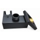 Matte black hand shower holder for Hades IDCS040-MB