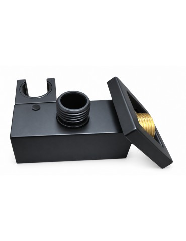 Matte black hand shower holder for Hades IDCS040-MB