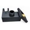 Matte black hand shower holder for Hades IDCS040-MB