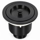 Matte black kitchen sink basket strainer 114-1-MB