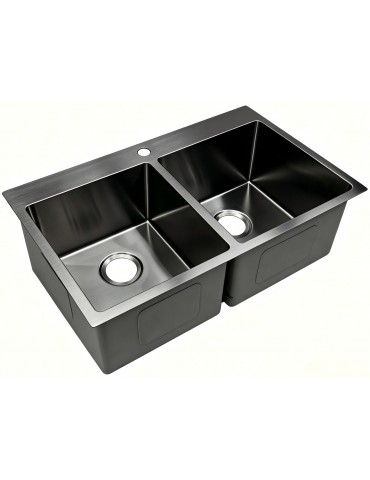 Double Topmount Kitchen Sink, 30 x 18