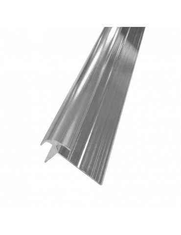 Moulure de mur PVC externe argent, 4 mm