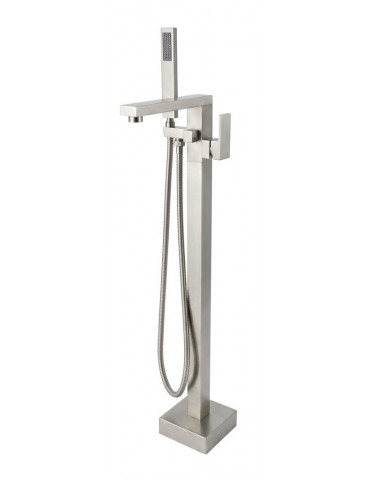 ARES ,Robinet de bain sur pied fini nickel brossé
