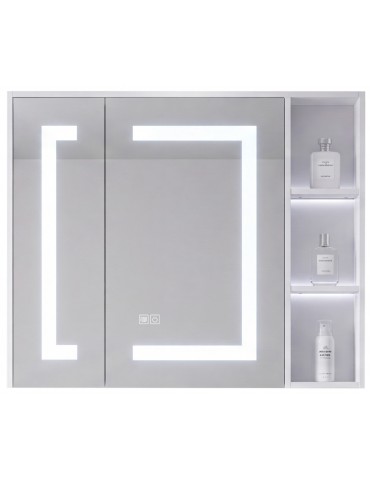 VISTA 36 in. LED medicine cabinet with storage and anti-fog