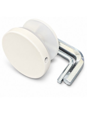 Fixation ronde blanche pour panneau latéral de douche Myo – Pièce no 6