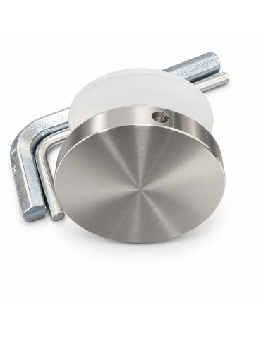 Fixation ronde fini inox pour panneau latéral de douche Myo – Pièce no 6