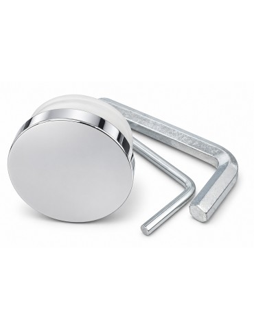 Fixation ronde chromée pour panneau latéral de douche Myo – Pièce no 6