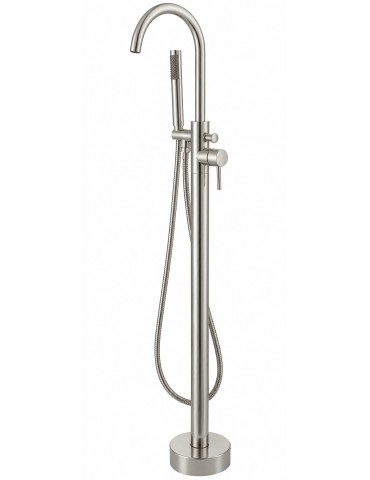 Kami, robinet de bain sur pied nickel brossé