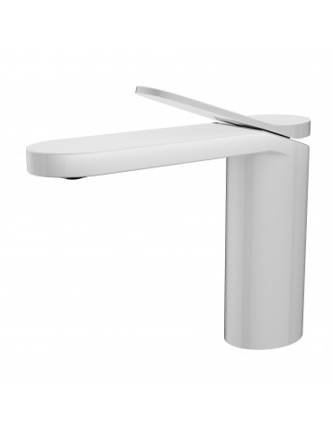 Miggue, robinet de lavabo blanc mat